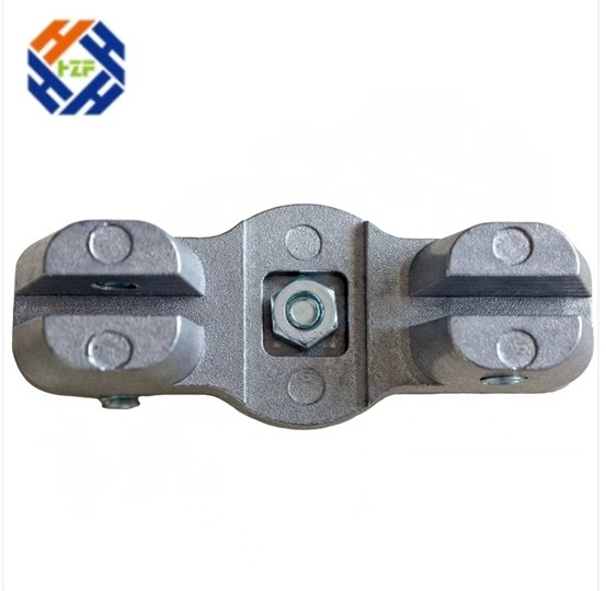 Collier de serrage à charnière réglable bidirectionnellement en aluminium